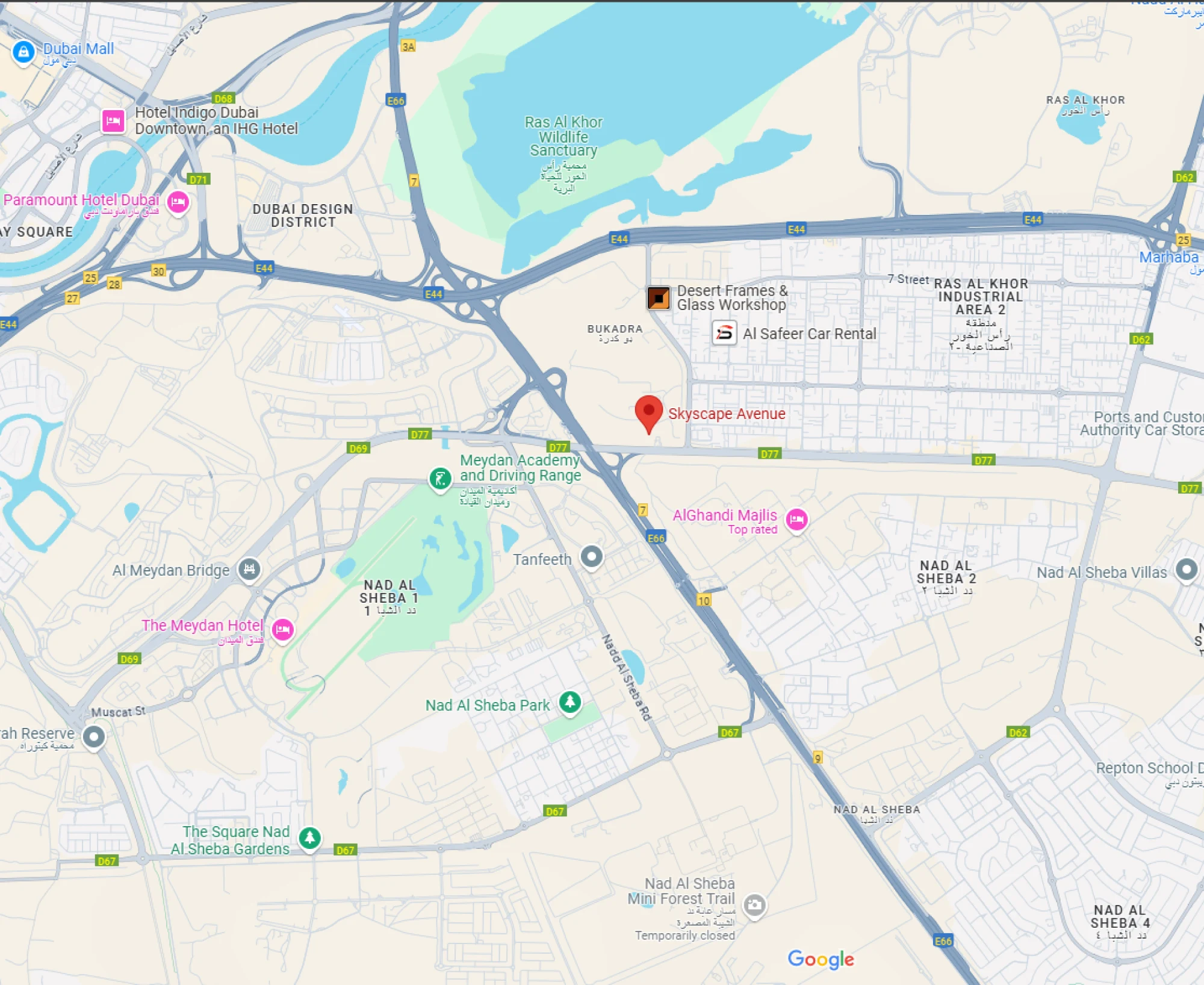 Sobha Hartland 2  location map