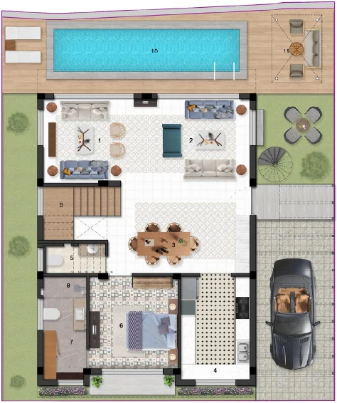 Sobha Hartland 2  ground floor plan