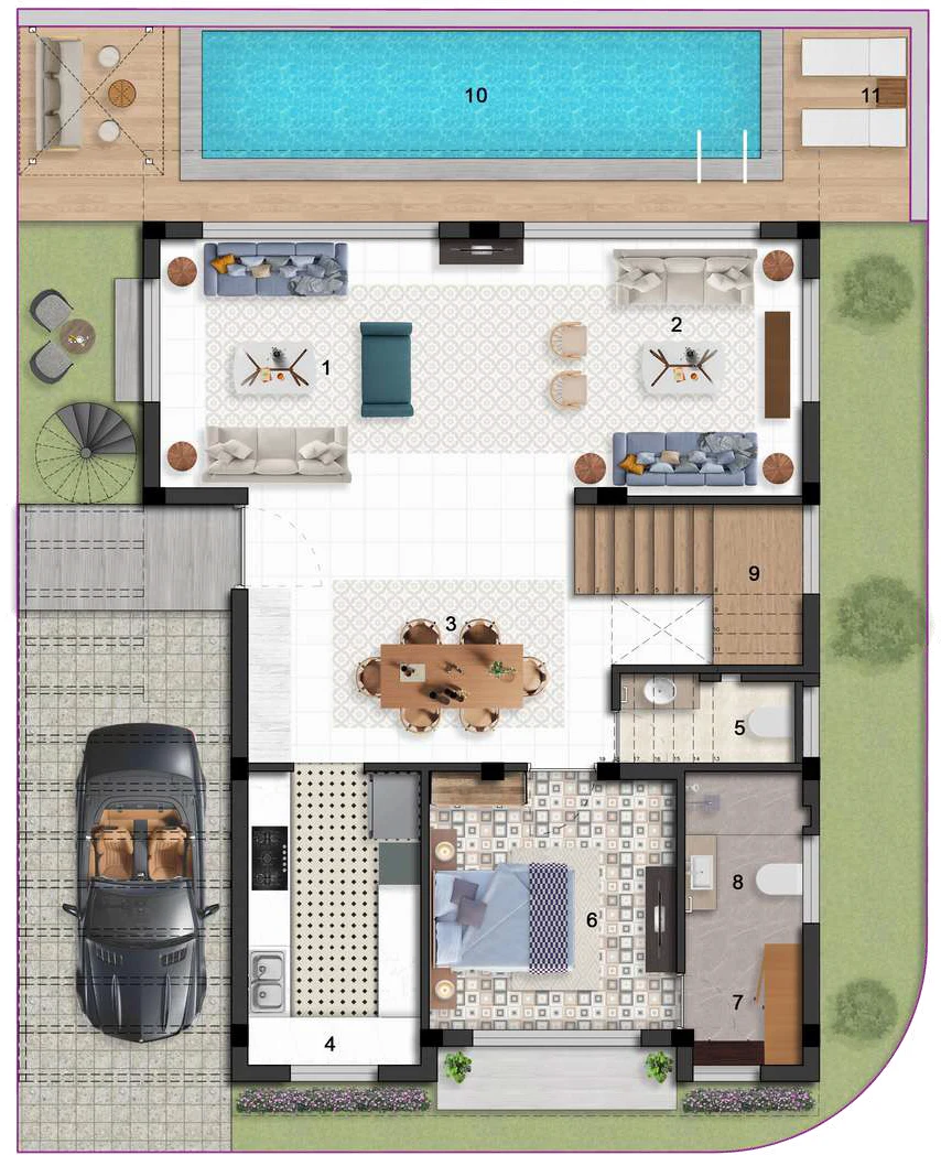 Sobha Orbis ground floor plan