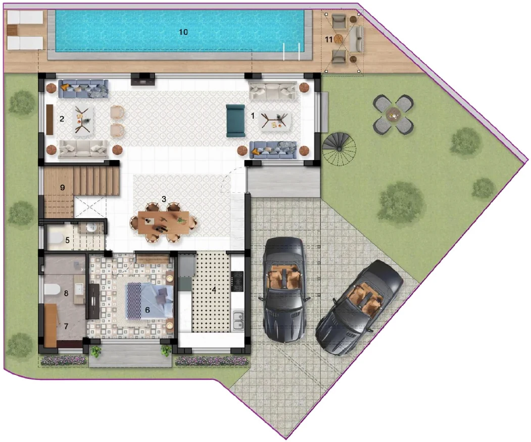 Sobha Solis ground floor plan